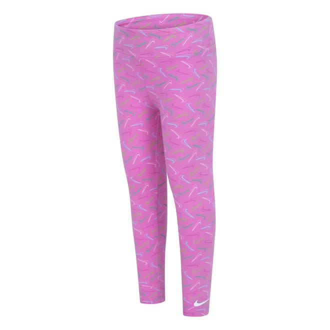 Girls Swoosh Logo Leggings