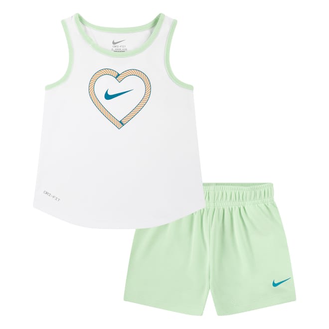 Girls Happy Camper Mesh Short Set