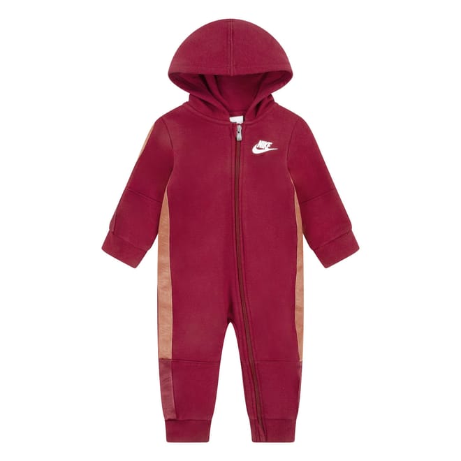 Infants Swoosh Tape Hooded Coverall