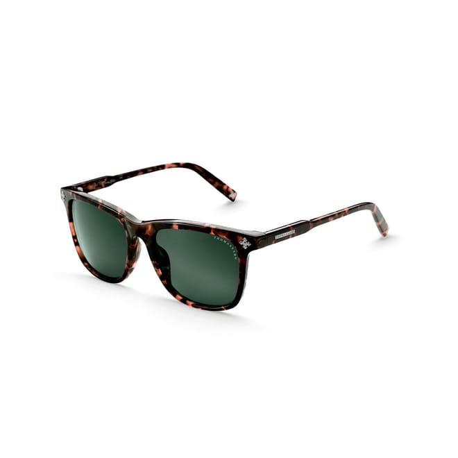 Marlon Square Cross Havana Sunglasses