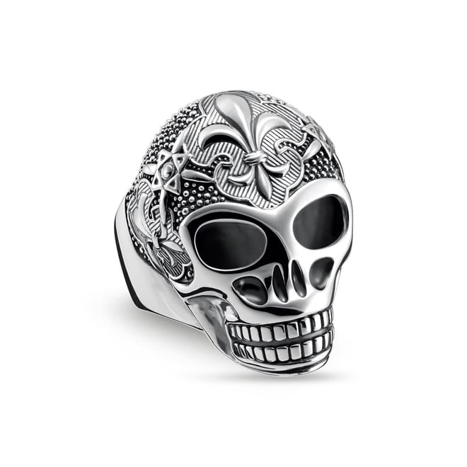 Lily Skull Ring