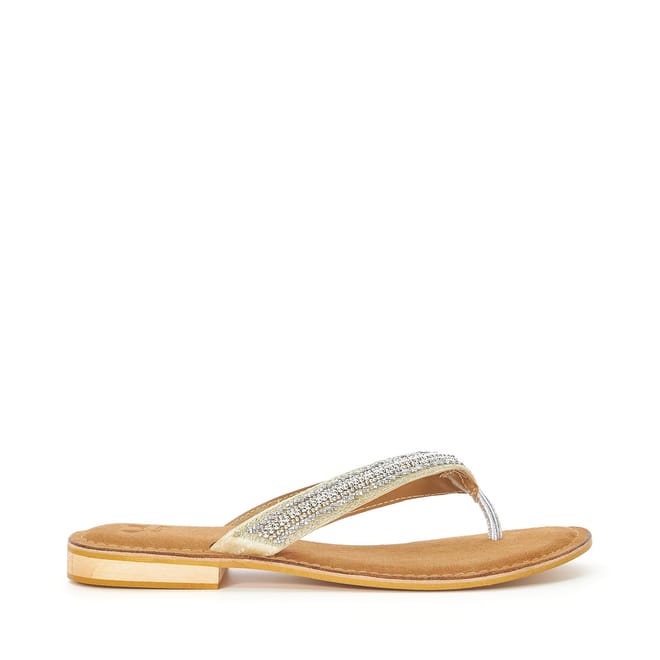 Labyrinth Beaded Toe Post Sandals