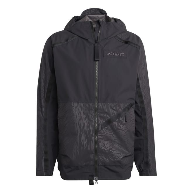 Utilitas Hooded Solid Patterned Rain Jacket