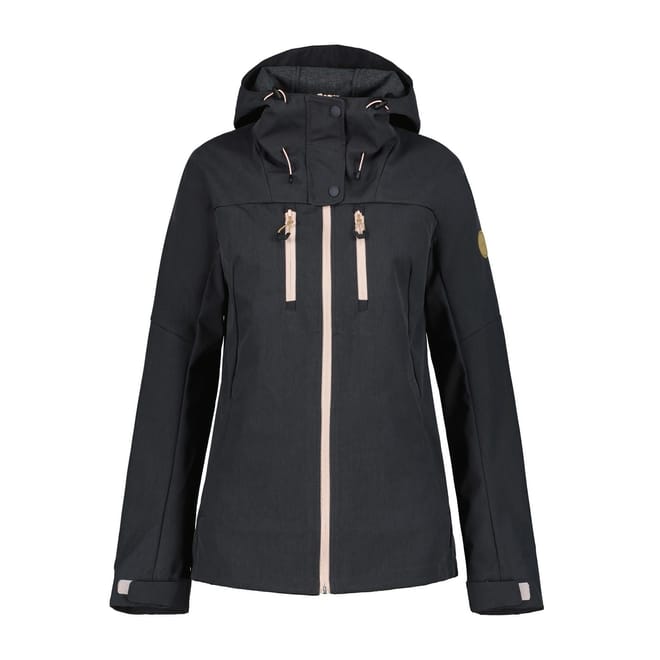 Metz Hooded Softshell Solid Patterned Jacket