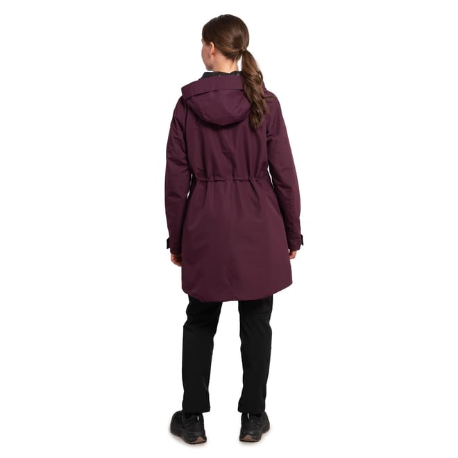 Alpena Solid Patterned Hooded Parka Jacket