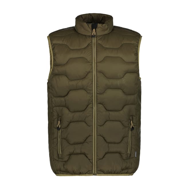 Mertzon Mock Neck Zipped Pocket Gilet
