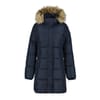 Adaire Solid Patterned Hooded Ribbed Cuff Parka