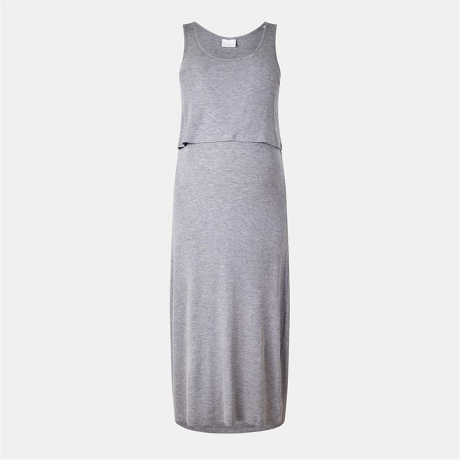 Knit Scoop Neck Midi Tank Dress