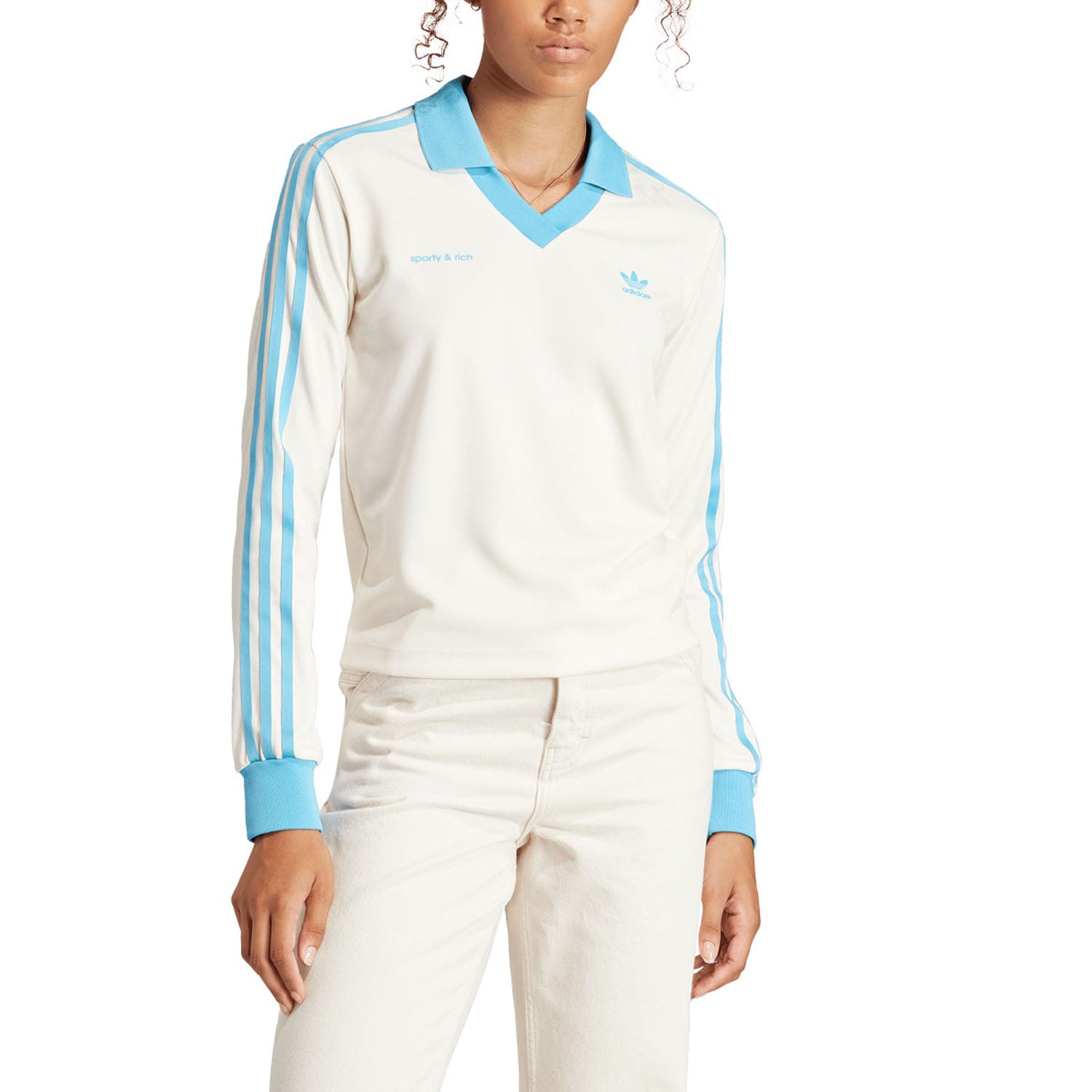Tシャツ・カットソー Adidas x Sporty & Rich Long Sleeve Football Jersey IN5249 Adidas x Sporty & Rich Long Sleeve Football Jersey IN5249