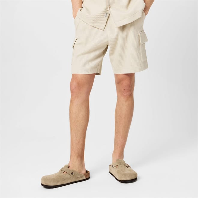 Textured Cargo Shorts