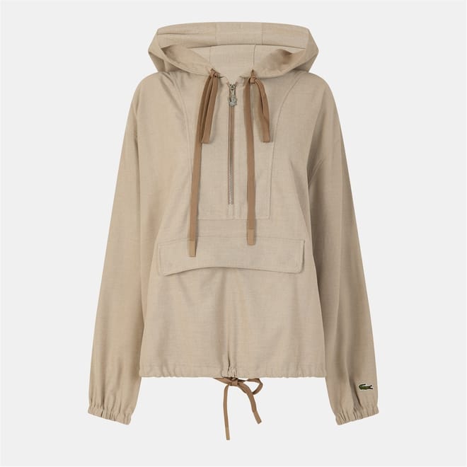 Cropped Relaxed Fit Hooded Sweatshirt