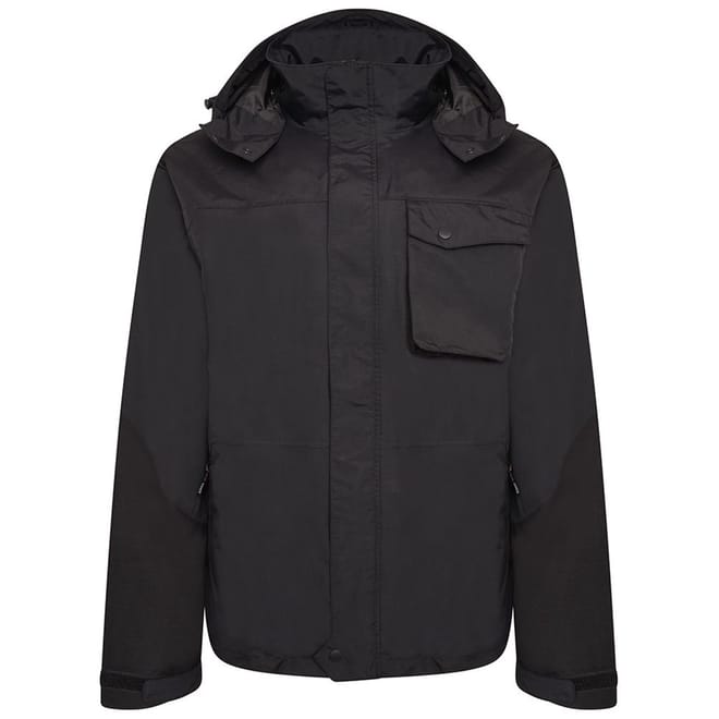 Hooded Softshell Jacket with Flap Pocket