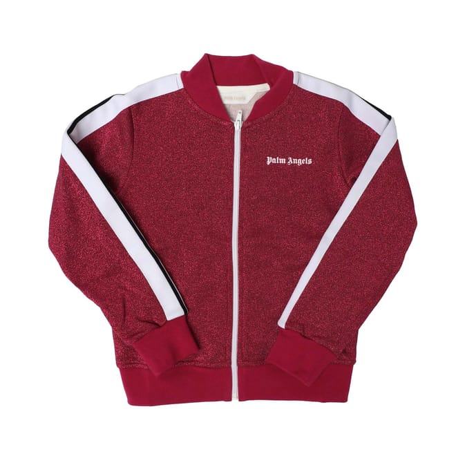 Juniors Logo Lurex Bomber Track Jacket