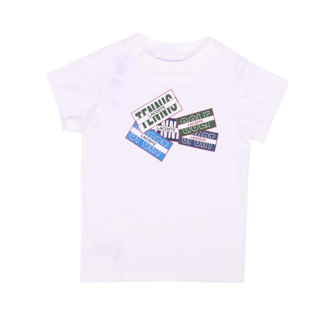 Juniors Cotton Badge Print T-Shirt