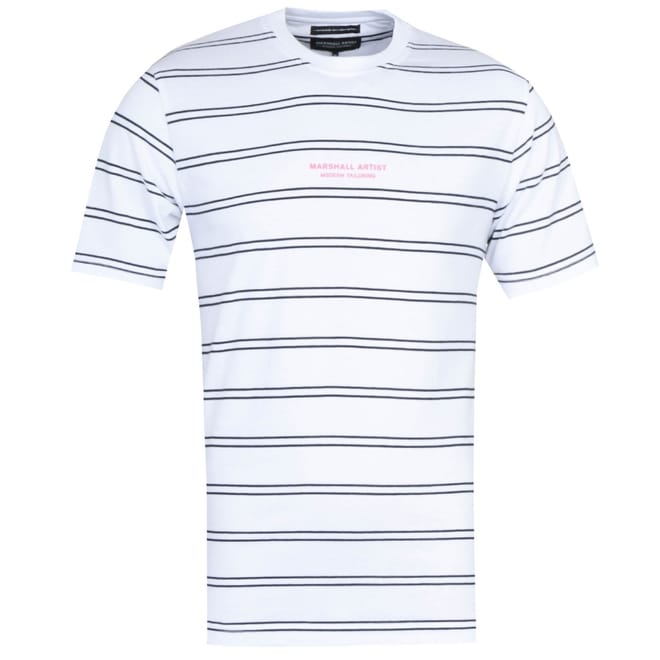 Mens Marshall Artist Twin Stripe Nautics T-Shirt