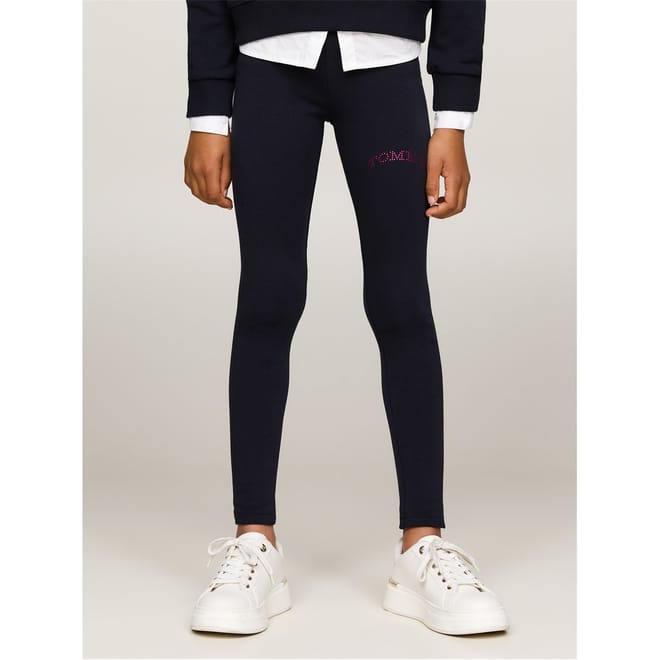 Length Foil Logo Leggings Junior