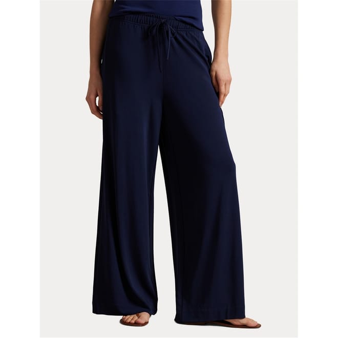 Stretch Jersey Wide Leg Trousers