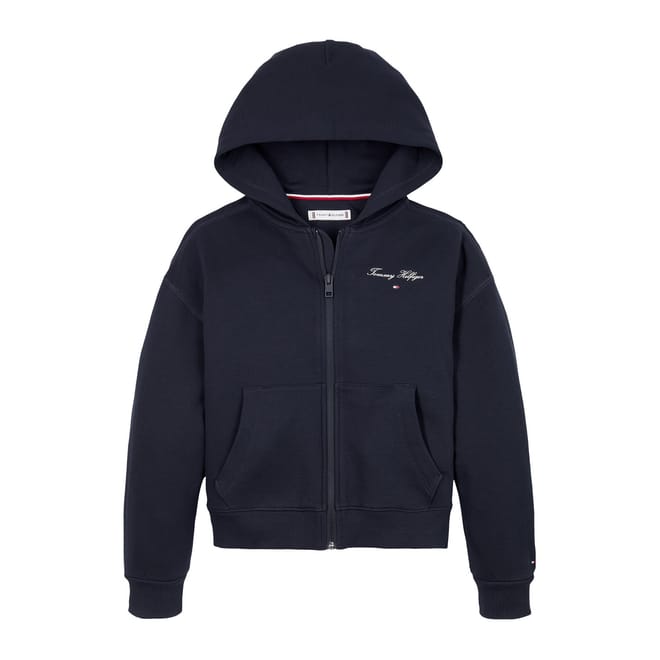 Hooded Ribbed Cuff Sweat Jacket