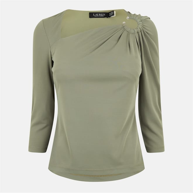 Slim Fit Asymmetric Long Sleeve T-Shirt