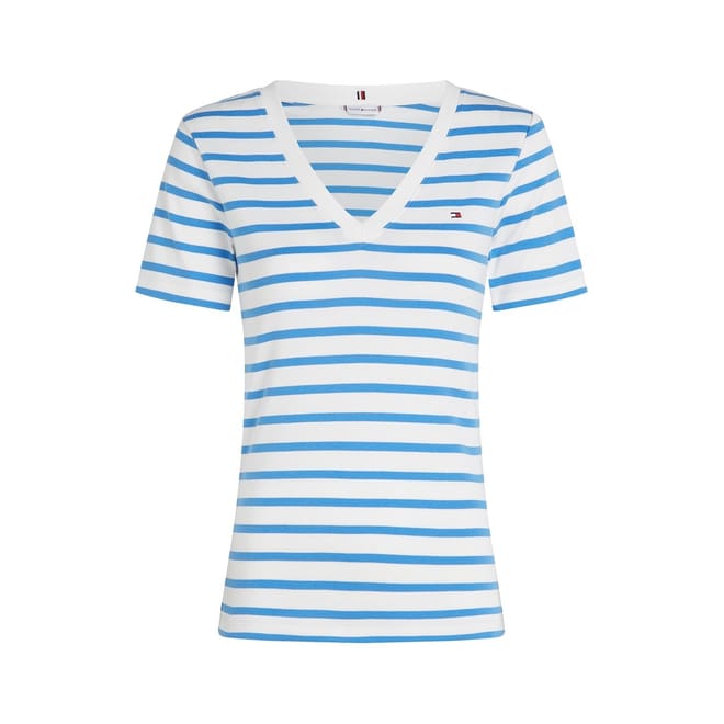 Neck Striped T-Shirt