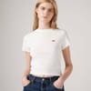 Essential Sporty Cropped Slim Fit Crew Neck T-Shirt