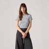 Essential Sporty Cropped Slim Fit Crew Neck T-Shirt