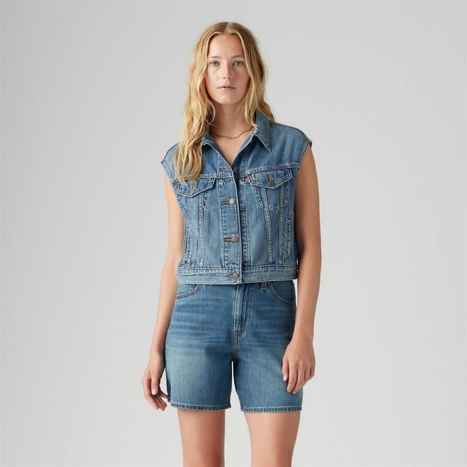 Shrunken 90s Vest Stop Flaxing
