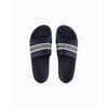 Logo Print Open Toe Flat Heel Slides