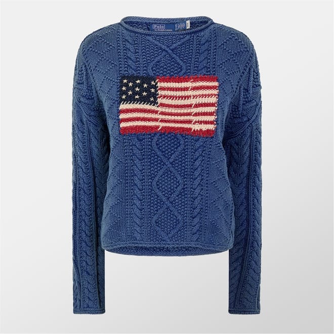 Flag Relaxed Fit Sweater