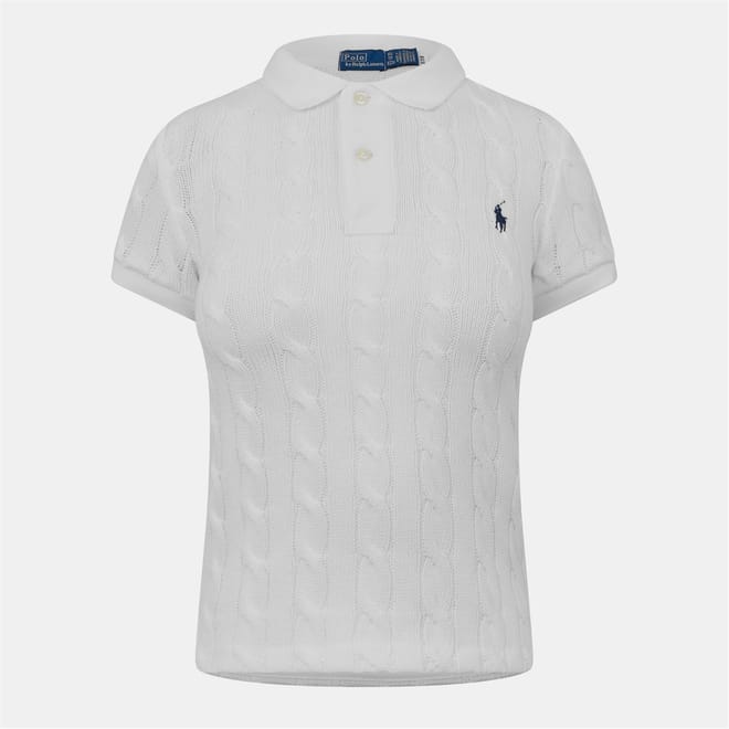 Short Sleeved Cable Knit Jumper