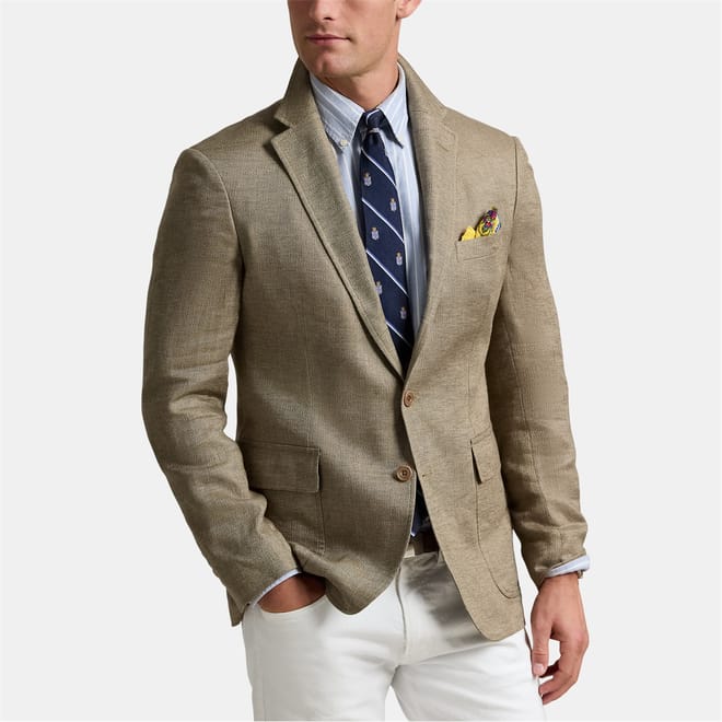 Modern Herringbone Twill Blazer