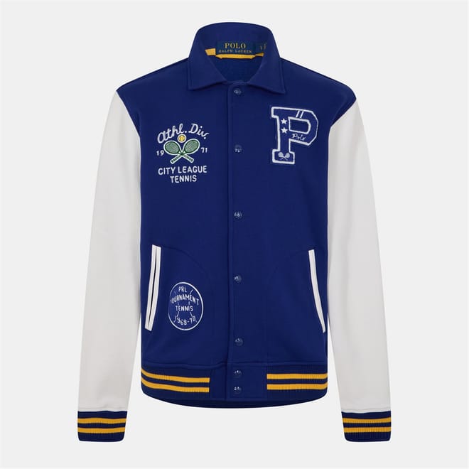 Tennis Ribbed Cuff Varsity Jacket
