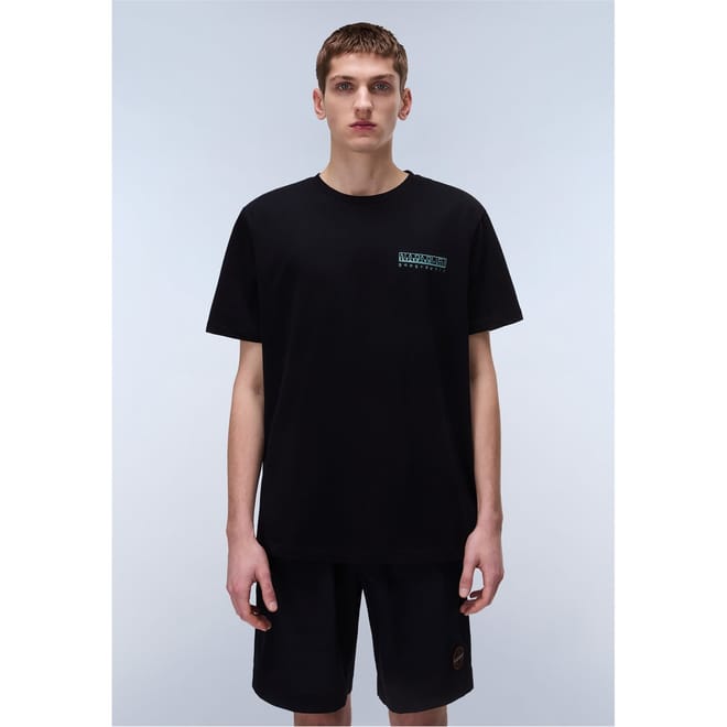 Vignoni Geographic Print Regular Fit Crew Neck Short Sleeve T-Shirt