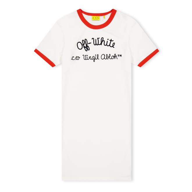 Ringer Crew Neck T-Shirt Dress