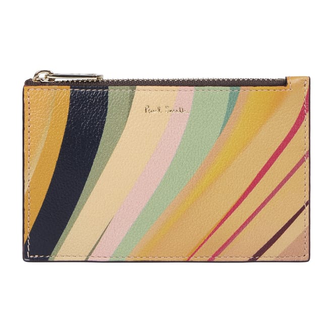Abstract Patterned Coin Purse with Logo