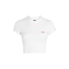 Slim Fit Cropped Script T-Shirt