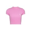 Slim Fit Script Cropped T-Shirt