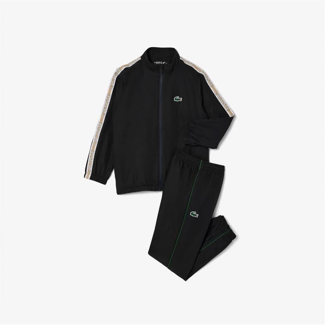 Lacoste Lettering Zip Neck Long Sleeve Full Tracksuit