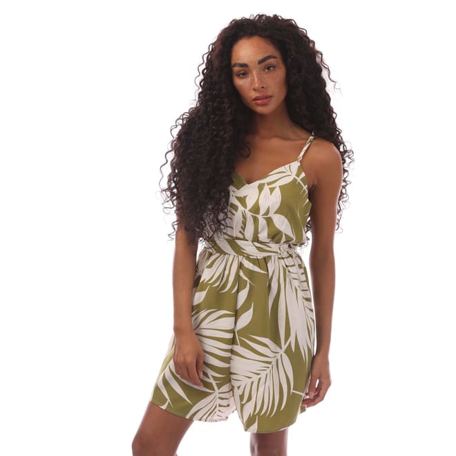 Nova Carly Leaf Print Playsuit