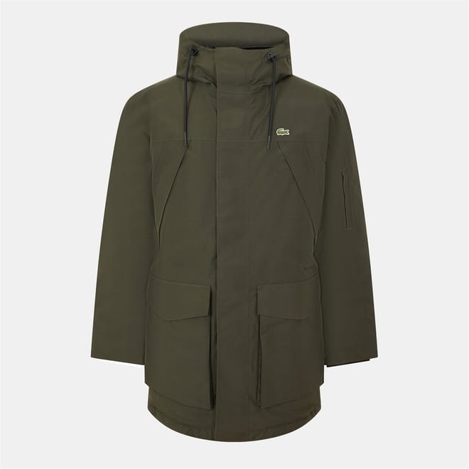 Hooded Relaxed Fit Parka Coat