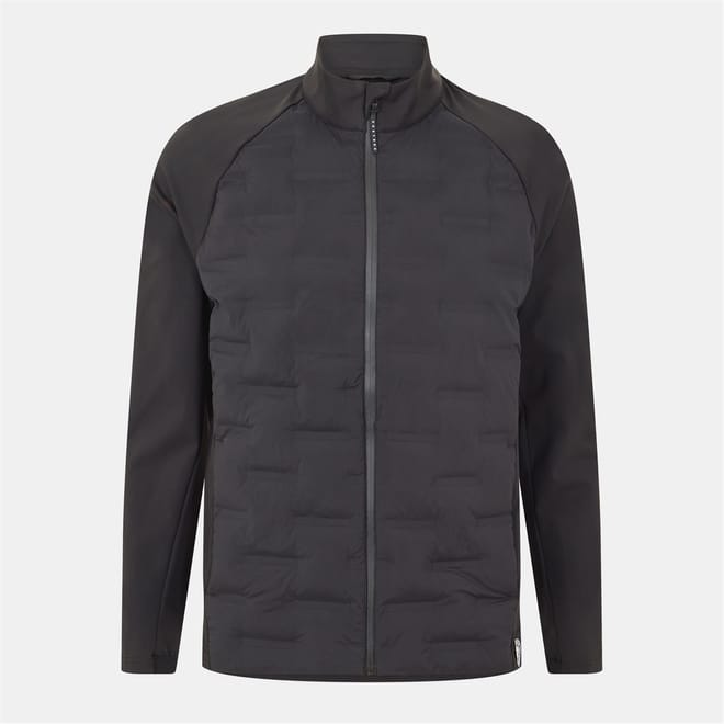 High Neck Ribbed Cuff Hybrid Jacket