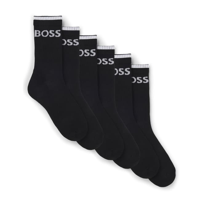 6 Pack of Ribbed Short Socks