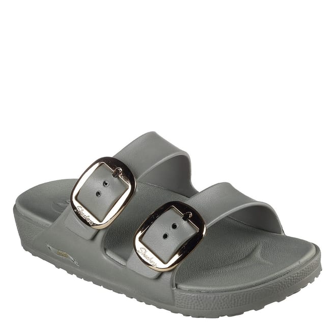 Molded Double Band Flat Slide Sandals