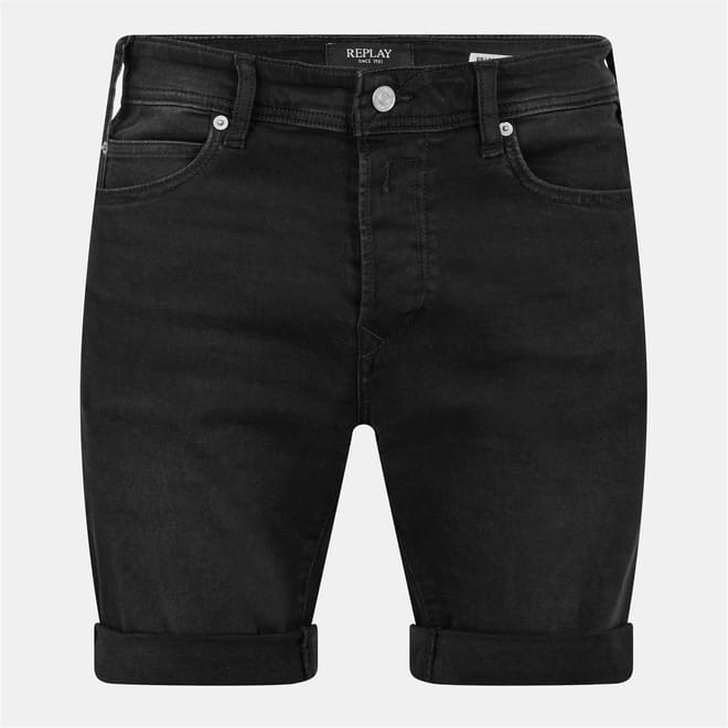 Stretch Slim Fit Denim Shorts