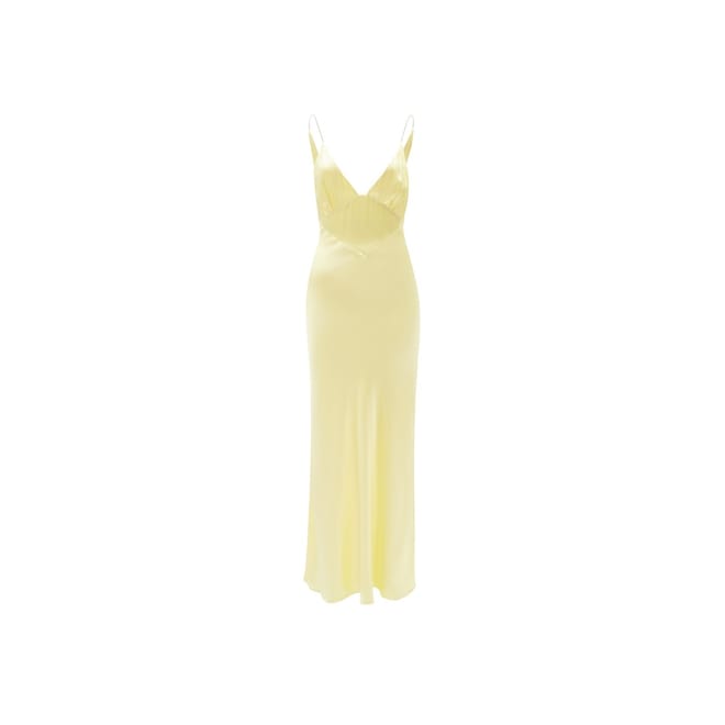 Diamonte Plunging Neck Maxi Slip Dress