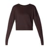 Relaxed Fit Cropped Crew Neck Sweater