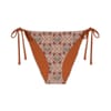 Geometric Patterned Tie Bikini Bottoms