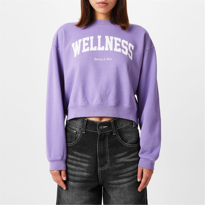 Wellness Cropped Crewneck Sweatshirt