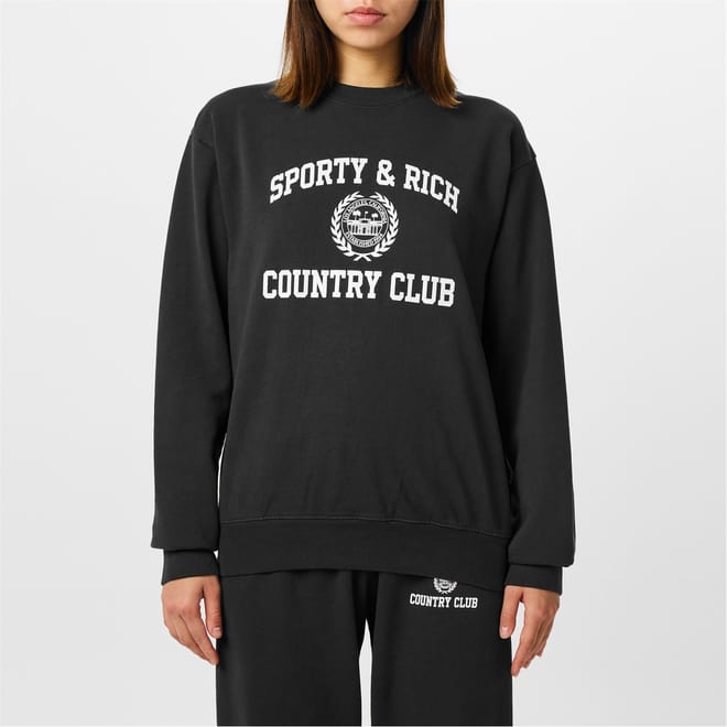 Varsity Country Club Crest Sweatshirt
