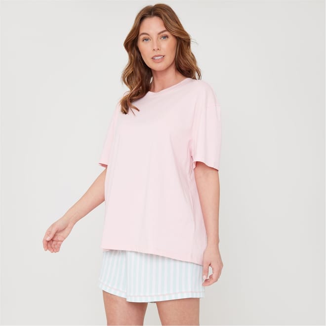 Stripe Short Sleeve Pyjama Set
